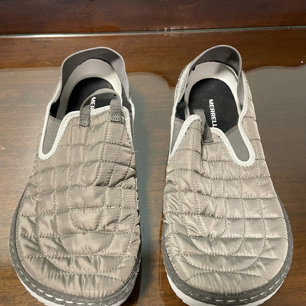Merrell Gray Quilted Slip-On Loafers